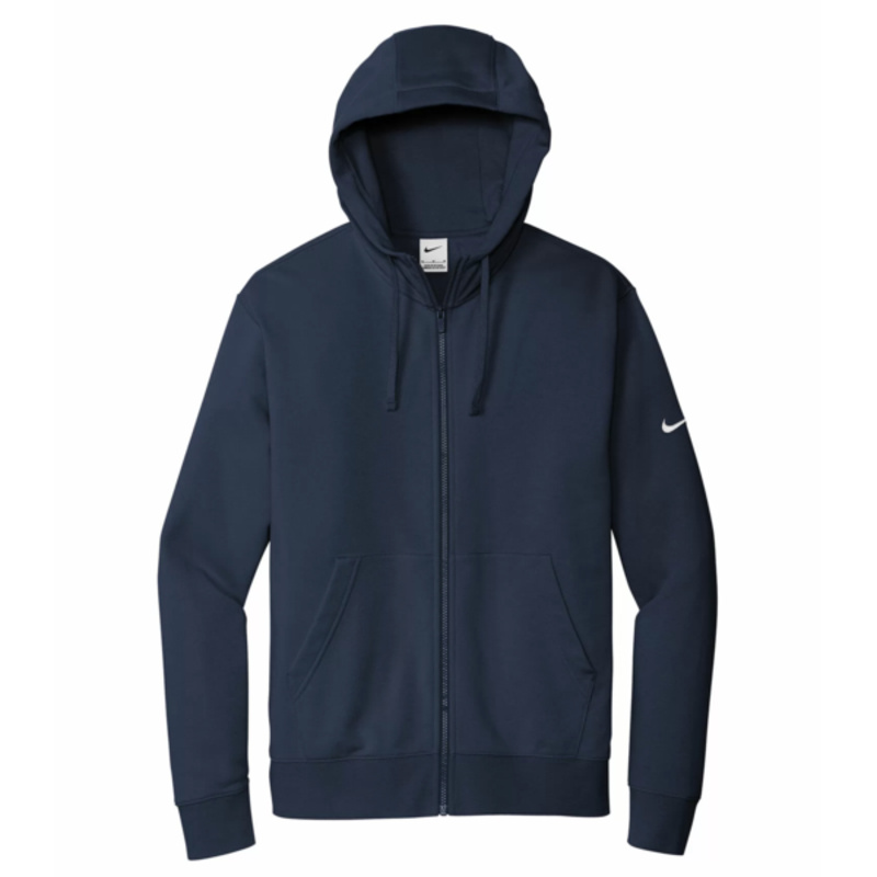 Nike Club Fleece Sleeve Swoosh Full Zip Hoodie Thumbnail
