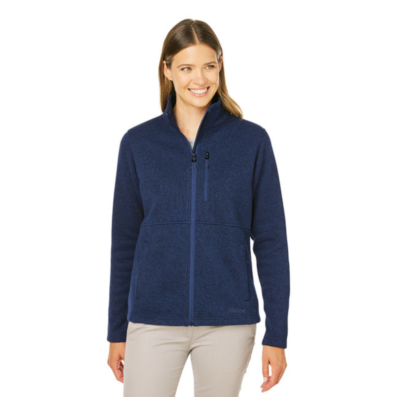 Ladies' Dropline Sweater Fleece Jacket Thumbnail