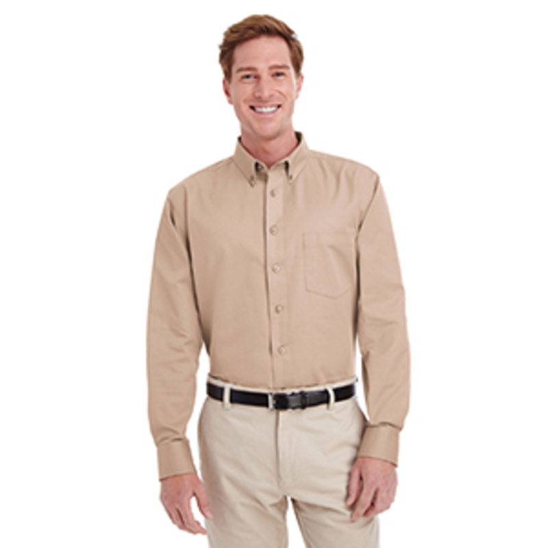Men's Foundation 100% Cotton Long-Sleeve Twill Shirt with Teflon™ Thumbnail