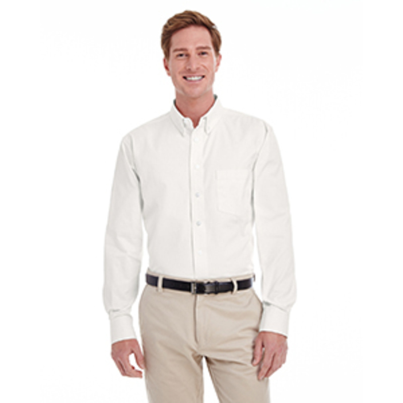 Men's  Tall Foundation 100% Cotton Long-Sleeve Twill Shirt with Teflon™ Thumbnail