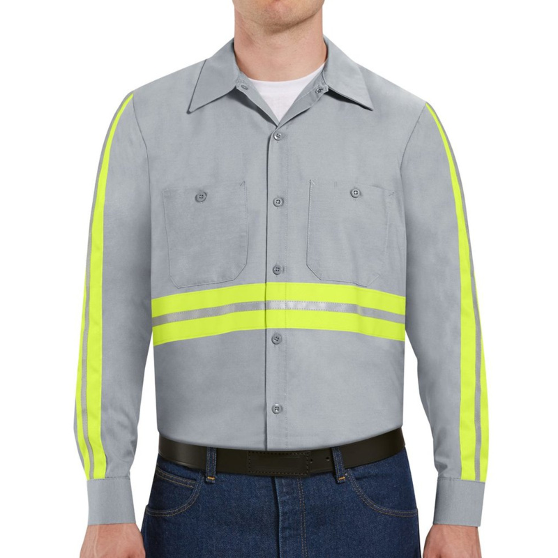 Industrial Enhanced-Visibility Long Sleeve Work Shirt Thumbnail