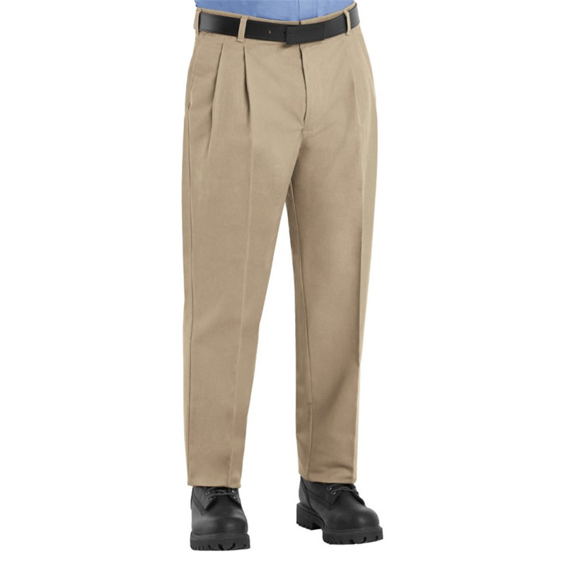 Pleated Twill Slacks - Odd & Extended Sizes Thumbnail