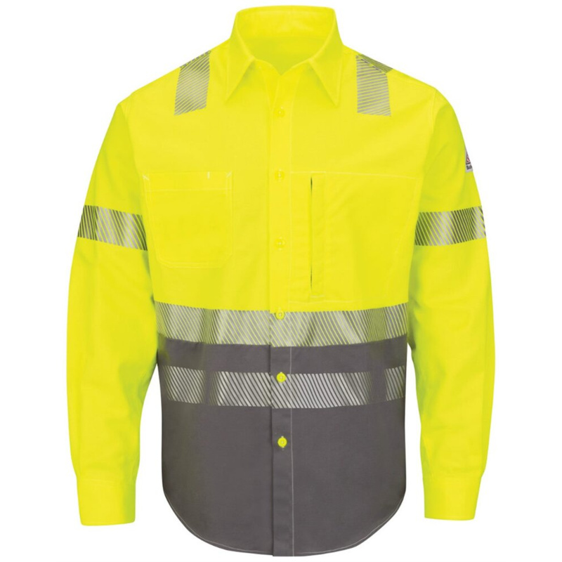 Hi-Visibility Color Block Uniform Shirt - EXCEL FR® ComforTouch® - 7 oz. - Long Sizes Thumbnail
