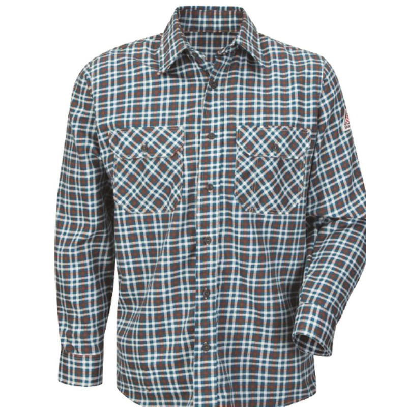 Plaid Long Sleeve Uniform Shirt Thumbnail