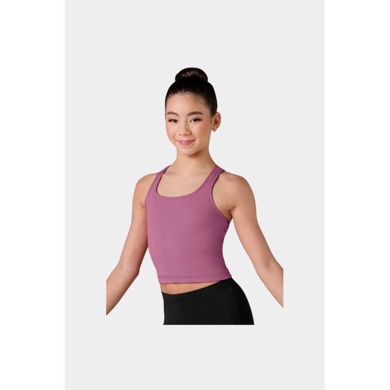 Girls Wide Racerback Crop Top Thumbnail