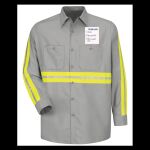 Industrial Enhanced-Visibility Long Sleeve Work Shirt -  Long Sizes Thumbnail