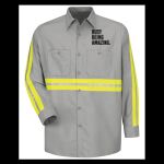 Industrial Enhanced-Visibility Long Sleeve Work Shirt -  Long Sizes Thumbnail