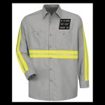 Industrial Enhanced-Visibility Long Sleeve Work Shirt -  Long Sizes Thumbnail
