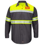 Hi-Visibility Colorblock Ripstop Long Sleeve Work Shirt Thumbnail