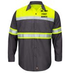 Hi-Visibility Colorblock Ripstop Long Sleeve Work Shirt Thumbnail