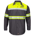 Hi-Visibility Colorblock Ripstop Long Sleeve Work Shirt Thumbnail