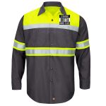 Hi-Visibility Colorblock Ripstop Long Sleeve Work Shirt Thumbnail