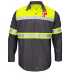 Hi-Visibility Colorblock Ripstop Long Sleeve Work Shirt Thumbnail