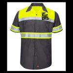 Hi-Visibility Colorblock Ripstop Short Sleeve Work Shirt - TALL Thumbnail