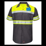 Hi-Visibility Colorblock Ripstop Short Sleeve Work Shirt - TALL Thumbnail