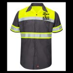 Hi-Visibility Colorblock Ripstop Short Sleeve Work Shirt - TALL Thumbnail
