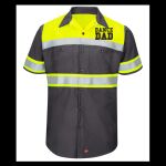Hi-Visibility Colorblock Ripstop Short Sleeve Work Shirt - TALL Thumbnail