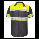 Hi-Visibility Colorblock Ripstop Short Sleeve Work Shirt - TALL Thumbnail