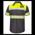 Hi-Visibility Colorblock Ripstop Short Sleeve Work Shirt - TALL Thumbnail