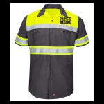 Hi-Visibility Colorblock Ripstop Short Sleeve Work Shirt - TALL Thumbnail