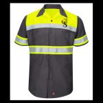Hi-Visibility Colorblock Ripstop Short Sleeve Work Shirt - TALL Thumbnail