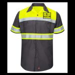Hi-Visibility Colorblock Ripstop Short Sleeve Work Shirt - TALL Thumbnail