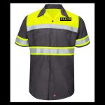 Hi-Visibility Colorblock Ripstop Short Sleeve Work Shirt - TALL Thumbnail
