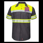 Hi-Visibility Colorblock Ripstop Short Sleeve Work Shirt - TALL Thumbnail