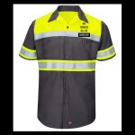 Hi-Visibility Colorblock Ripstop Short Sleeve Work Shirt - TALL Thumbnail