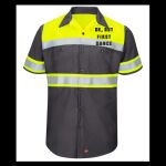Hi-Visibility Colorblock Ripstop Short Sleeve Work Shirt - TALL Thumbnail