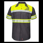 Hi-Visibility Colorblock Ripstop Short Sleeve Work Shirt - TALL Thumbnail