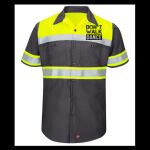 Hi-Visibility Colorblock Ripstop Short Sleeve Work Shirt - TALL Thumbnail