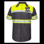 Hi-Visibility Colorblock Ripstop Short Sleeve Work Shirt - TALL Thumbnail