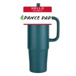 Kentia SS Travel Mug w/Silicone Straw & Charm Holder - 30oz Thumbnail