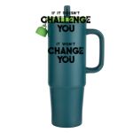 Kentia SS Travel Mug w/Silicone Straw & Charm Holder - 30oz Thumbnail